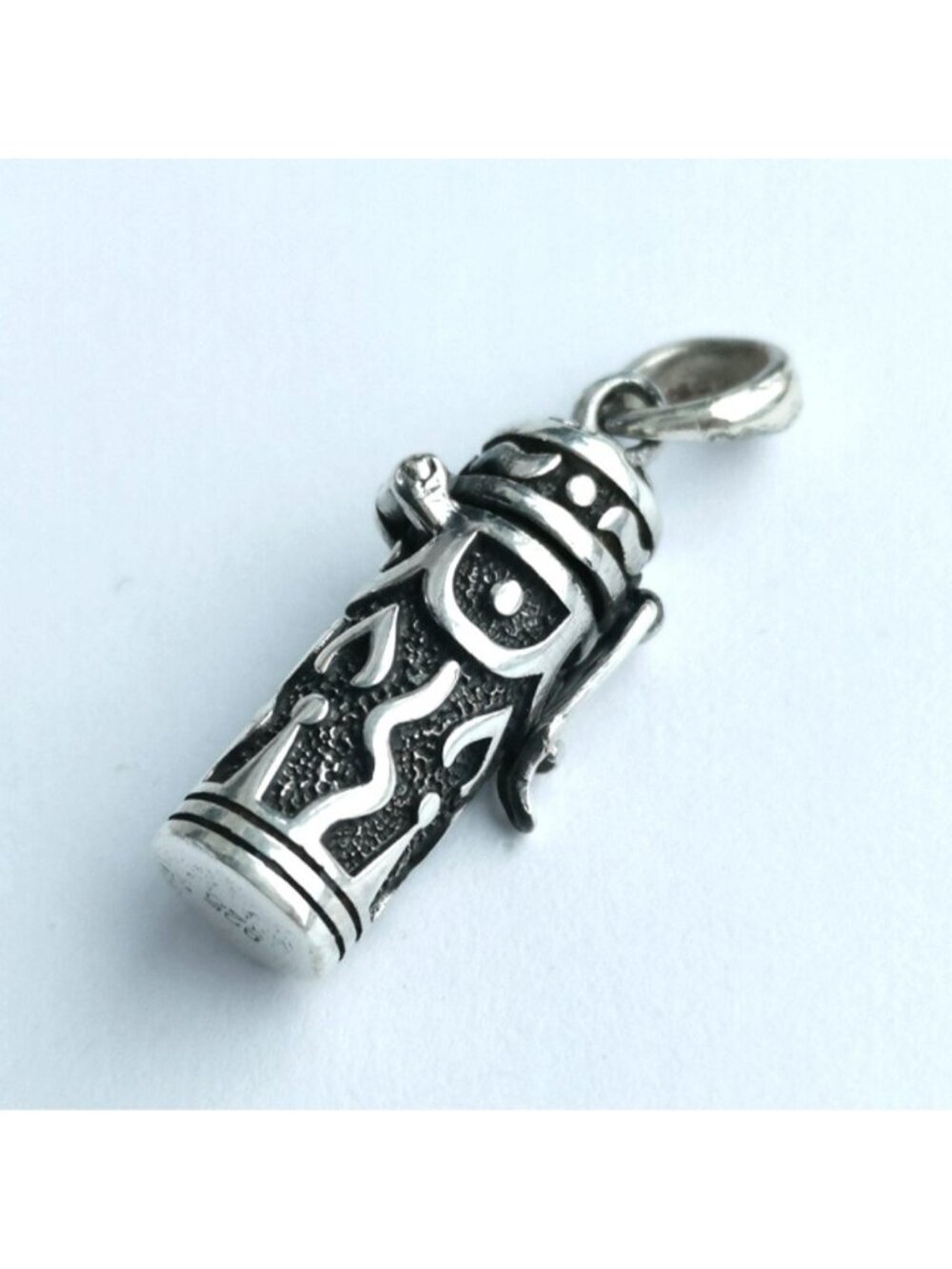 Sterling Silver Ash Box Locket Pendant Keepsake "Candle in the Wind" - Picture 3 of 8